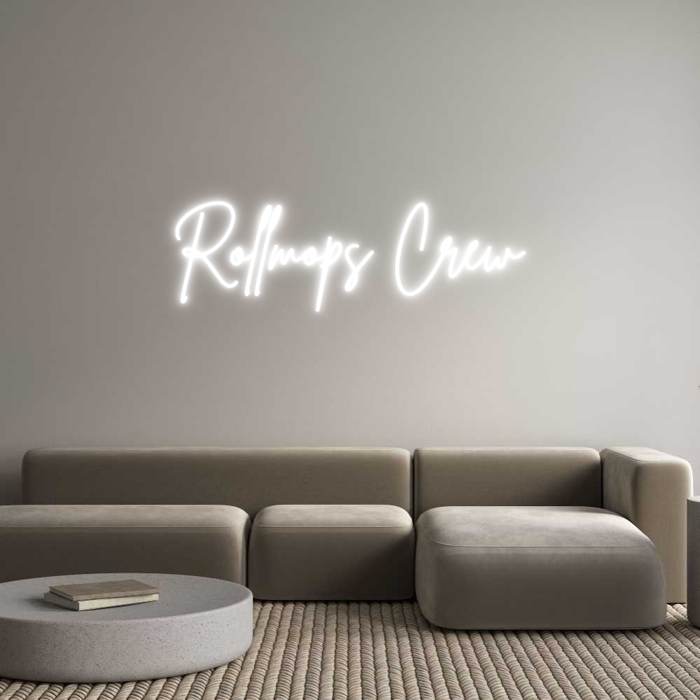 Custom Neon Sign Online Editor Rollmops Crew