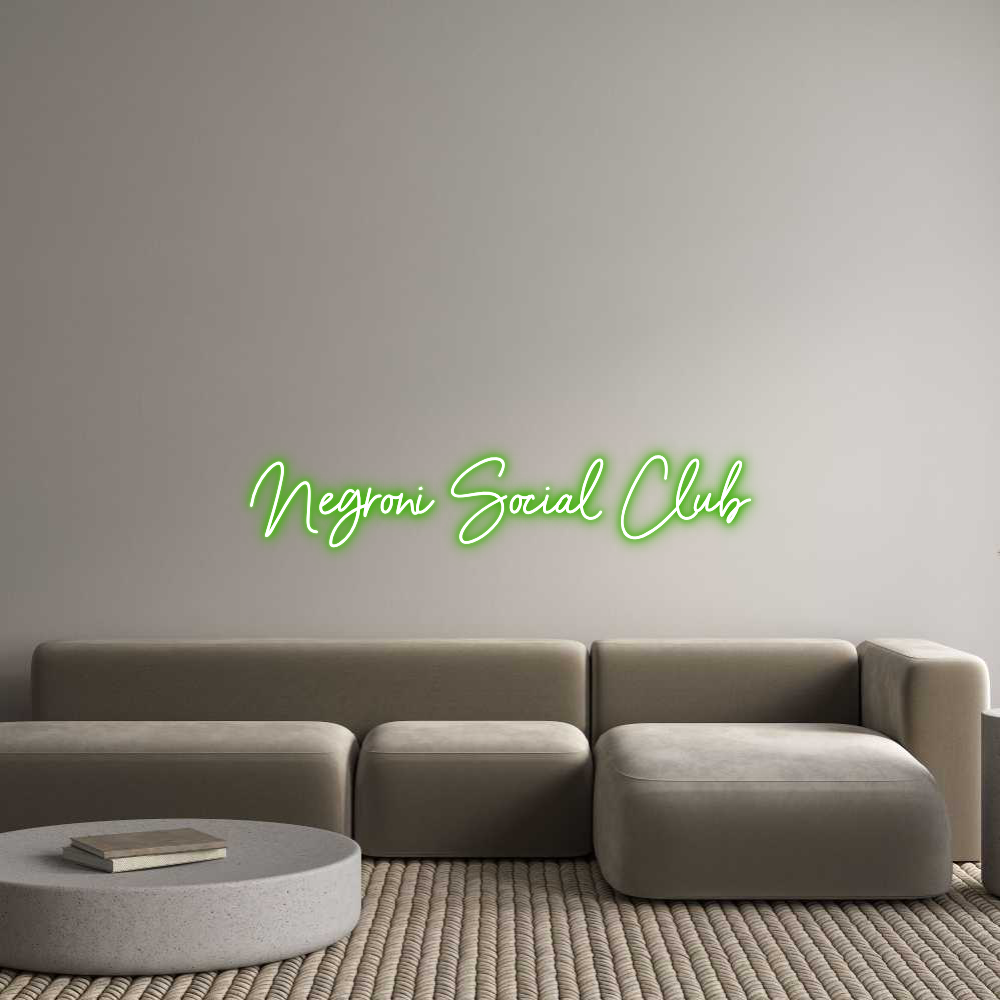Custom Neon Sign Online Editor Negroni Socia...