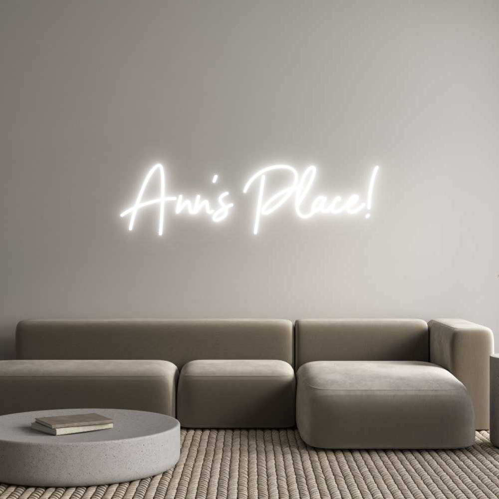 Custom Neon Sign Online Editor Ann's Place!
