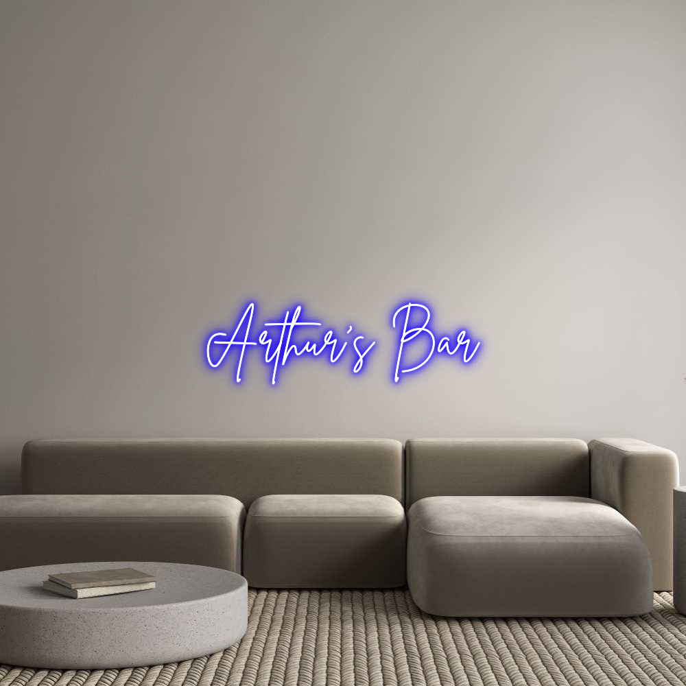 Custom Neon Sign Online Editor Arthur’s Bar