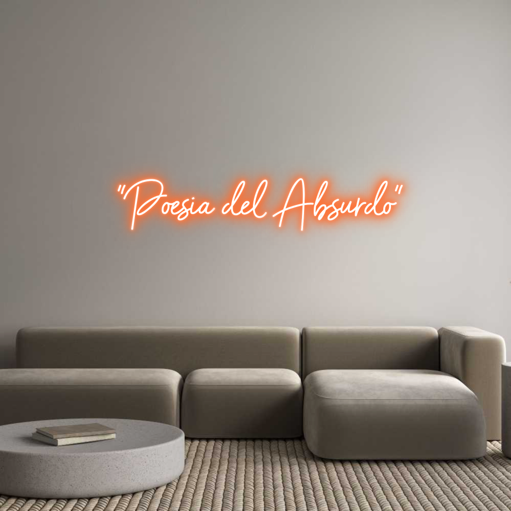 Custom Neon Sign Online Editor  "Poesia del ...
