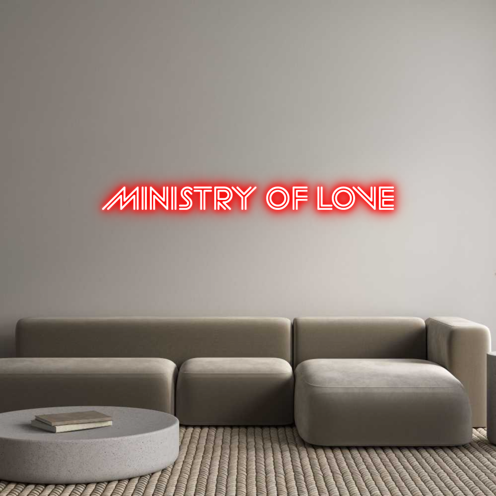 Custom Back Lit Neon Sign Online Editor MINISTRY OF L...